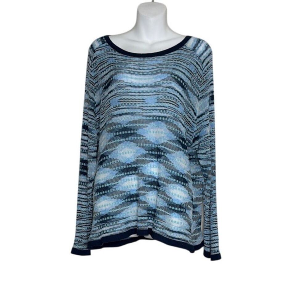 Happy Sheep Blue Long Sleeve Crew Neck Sweater Size Medium New with tags